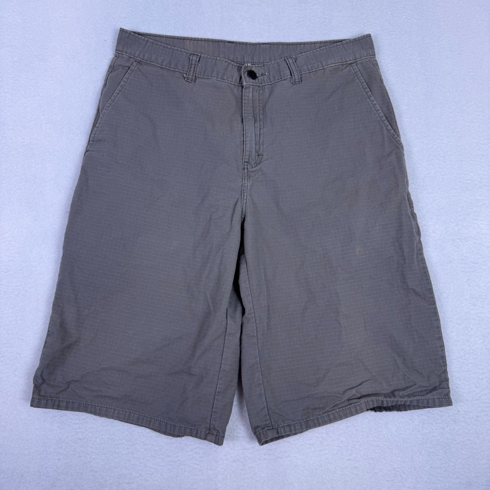 Genuine Dickies Mens Utility Shorts 32 Ripstop Cargo Workwear Gray W214EJF